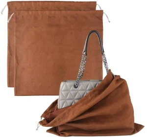 Customized Dust Bag Suede Drawstring Bags For Handbag