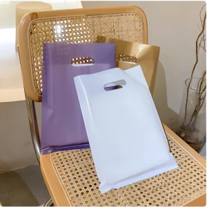 Customized Eco friendly Luxury Reusable Foldable Biodegradable Plastic Tote Shopping Bags Logo Printed Customized Folding Bags