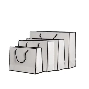 Customized Fashion Print LOGO Size Gift Shopping Paper Bag for Packaging Clothes