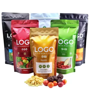 Customized Food Packaging Bag Printed Mylar Bag Plastic Packaging Bags Smell Proof Stand up Ziplock Pouch