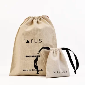 Customized Linen Drawstring Bag Multiple Sizes