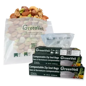 Customized Logo Biodegradable Packaging Bag for Household Reusable Self sealing Bags