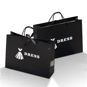 Customized Luxury Shopping Paper Bag With Logo Packaging For Clothing Retail Gift Shopping Paper Bag