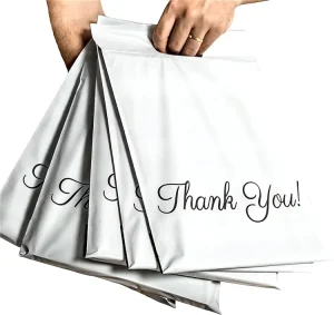 Customized Mailing Bag with Handle Plastic Shopping Bag Poly Mailer Plastic with Handle for Large Pack for Clothes