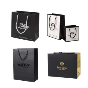 Customized Packaging Printing Paper Bags With Your Own Logo Printed Luxury Retail Gift Packaging Bag