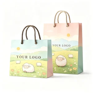 Customized Personalized Printed Logo Gift Shopping Business Packaging Bags Custom Logo Reusable Retail Packaging