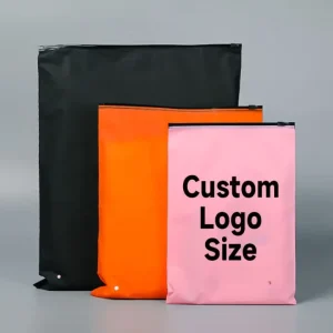 Customized Pink Clothing Zip Lock Poly Bags for Packaging Hoodie Pouch Custom Logo Printed Zipper Plastic Bags