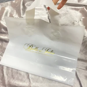 Customized Print Logo Plastic Shopping Bag Plastic Packaging Handle Bag
