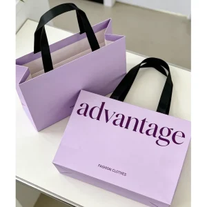 Customized Print Luxury Gift Paper Shopping Bag Packaging Paper Bags with Your Own logo for Clothing Small Business