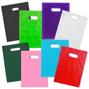 Customized Printed Logo PE Glossy Bags Biodegradable Small Cute Retail Packing Plastic Bags With Poly Plastic Packaging Bag