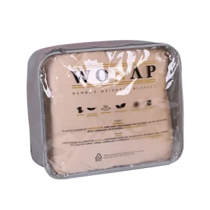 Customized Printed Transparent Reusable PVC Bag with Zipper and Handle for Blanket and Pillow Packaging Portable PVC Pillow Bag