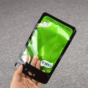 Customized Printed Ziplock Mobile Phone Case Plastic Bag With Hanger Hole