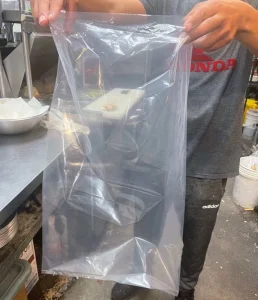 Customized Size Transparent PE LDPE Heat Seal Packaging Plastic Bags