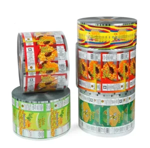 Customized Snack Sandwich Biscuit Roll Film Food Packaging Cellulose Sealing Plastic Roll Film Mylar Bags