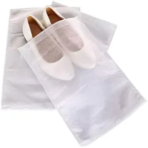 Customized Travel Shoes Storage Packaging Bag with Logo Smell Proof Dust Bag Drawstring for Shoes