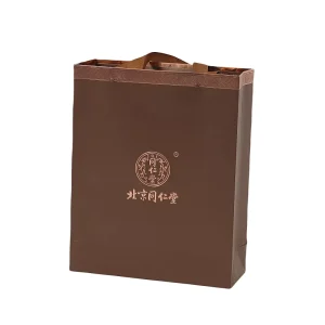 Customized logo packaging bag design colored gift bag with handle