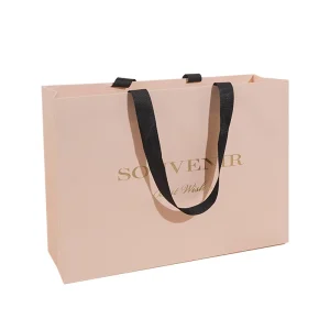 Customized packaging bags with logo shopping clothing enterprise paper bags white card gift bags customization
