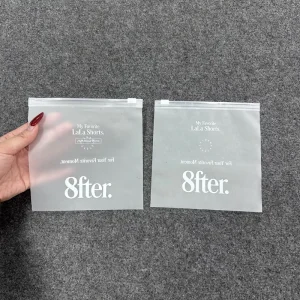 Delicate Matte Frosted EVA Zipper Bag Dress Garment Clothing Packaging Fashionable EVA Frosted Zipper Bag Clothing Packaging