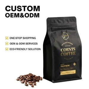 Digital Design Coffee Powder Bag Moisture Proof One Way Valve High for Aluminum Foil Stand Pouch Noodle Sushi Jelly