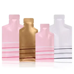 Disposable Heat Seal Aluminum Foil Bottle Shape Energy Gel Drink Sachet Packaging Pouch