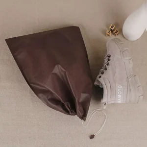 Disposable Thermal Non Woven Drawstring Sealed Screen Printed Dustproof Shoe Covers Storage Flat Packaging Inner Bags