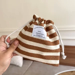 Drawstring Cotton Pouch Canvas Gift Bag for Cosmetic Jewelry Packaging Organic Cotton Drawstring Bag