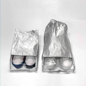 Drawstring Design Eco Friendly Reusable Portable Dust Proof PVC Shoes Bags Waterproof Durable for Travel Outdoor Activities