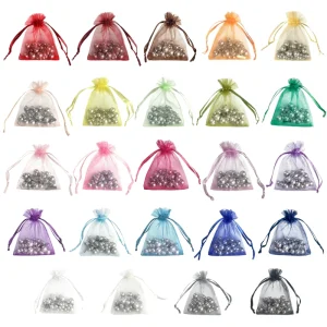 Drawstring Packaging Bag Custom Logo Printed Recyclable Blue Green Jewelry Bag