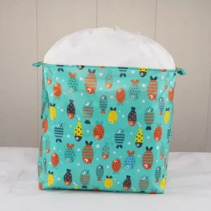 Durable Eco Friendly Non woven Fabric Foldable Stackable Storage Box Organizer with Handles Set