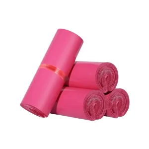 Durable Pink Poly Mailers Custom Logo Express Courier Envelope Mailing Shipping Bags