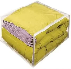 Durable clear plastic bedding packaging pvc bags for bedsheets packing