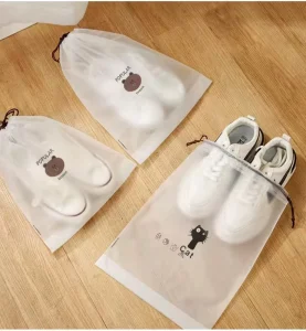 Dust Proof Storage Shoe Packaging Bag Drawstring Finishing Bag Reusable Shoe Cover Water Proof Multi Functional Shoe Bag