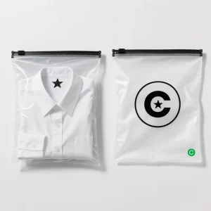 Dustproof Reclose Sportswear Clothing Packaging Plastic Frosted Zipper Bag for Garment Dresses Pants Coats Shoes
