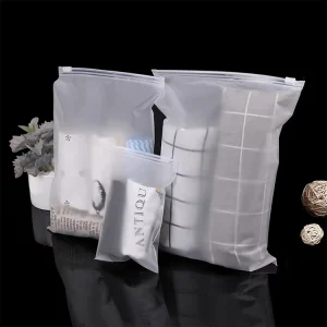 EVA PE PLA PBAT Plastic Ziplock Clothing Garment Bags