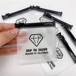 EVA PVC Biodegradable Bracelets Jewelry Bag Custom Logo Puff Design Zipper Top Self sealing Packaging Available Pre order