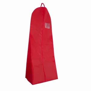 Eco Friendly Custom Non Woven Breathable Wedding Dress Suit Cover Garment Bag with Pvc Pocket