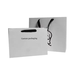 Eco Friendly Custom Paper Bag Custom logo Printed for Shopping Retail Store Gift Present Wrapping Men Clothing Packaging Bags