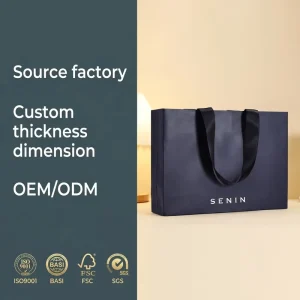 Eco Friendly Customized Paper Bag With Your Own Logo Packaging Recyclable Kraft Mailing Custom Gift Bag