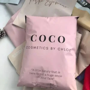 Eco Friendly Customized Recyclable Poly Mailing Mailer Luxury Matte Black Poly Post Envelope Plastic Shipping Packaging Bag