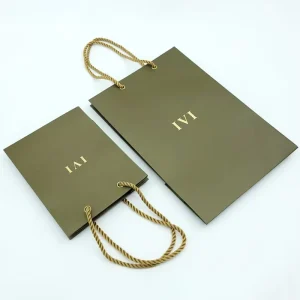 Eco Friendly Luxury Matt Lamination Shoes Packaging Paper Bags With Your Own Logo For Clothing Shoes Packaging