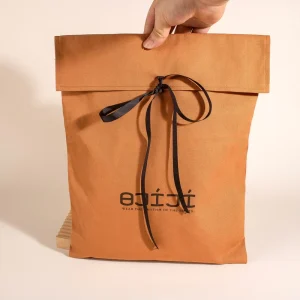 Eco Friendly Natural Cotton Flap Dust Bag for Clothes Custom Logo Printed Shoe Dress Pillow Packing Linen Envelope Bag with Bow