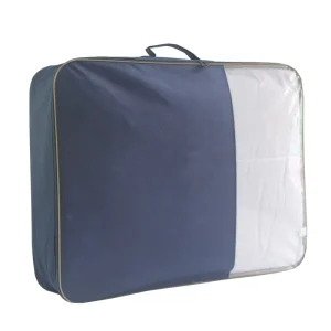 Eco Friendly Non Woven Fabric Duvet Packaging Bag With Zipper and Handle for Bedding Storage