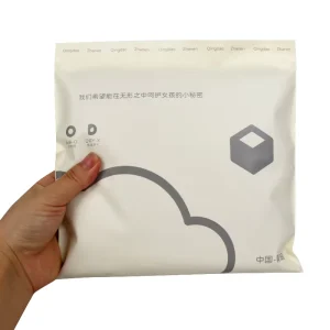 Eco Friendly Recycled Materials Waterproof Stand Pouch Packaging for Clothing Fur Shoes Custom Logo Printing Custom Color Size
