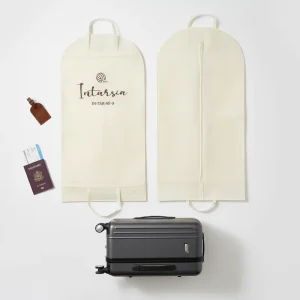 Eco Friendly Reusable Non Woven Custom Garment Bags with Logo Design for Boutique Clothing Dust Cover