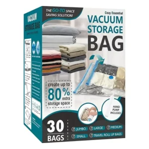 Eco Friendly Space Saver Compressed Bag Vacuum Transparent Zipper Storage Bags for Home Organizer