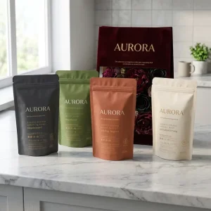 Eco Recyclable CPP Laminated Stand Pouch Light Moisture Proof Reclosable Zip Lock Flexible Packaging Bag Snack Coffee Nut