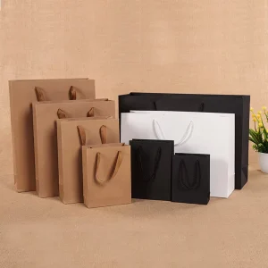 Eco friendly Custom Paper Bag Printing Shopping Gift Bag Kraft Bag for Jewelry Packaging
