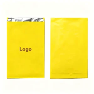 Eco friendly Kraft Paper Bag Aluminum Foil Lined Moisture Proof Heat Seal Food Grade Packaging Pouch With Logo