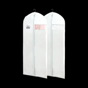 Economic Foldable Wedding Dress Garment Cover with Zippers Protective Recyclable Nonwoven Storage Bag for Packing