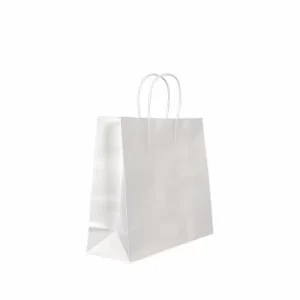 Environmental Packaging Custom Size Mini Print Kraft White Gift Paper Bag
